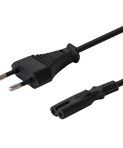 Savio Euro - IEC C7 Cable 1.8m Μαύρο (CL-100)