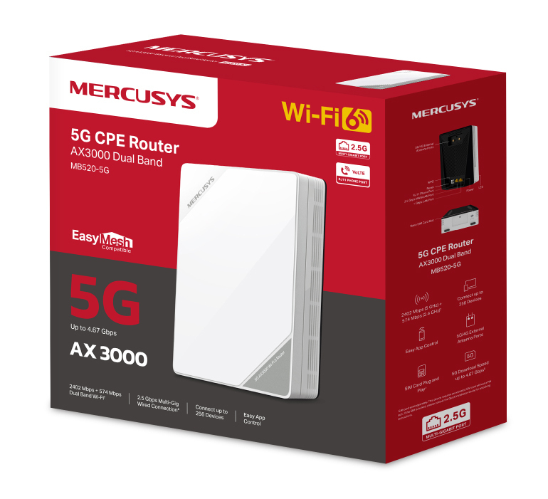 Mercusys MB520-5G Ασύρματο 5G Router - Image 10