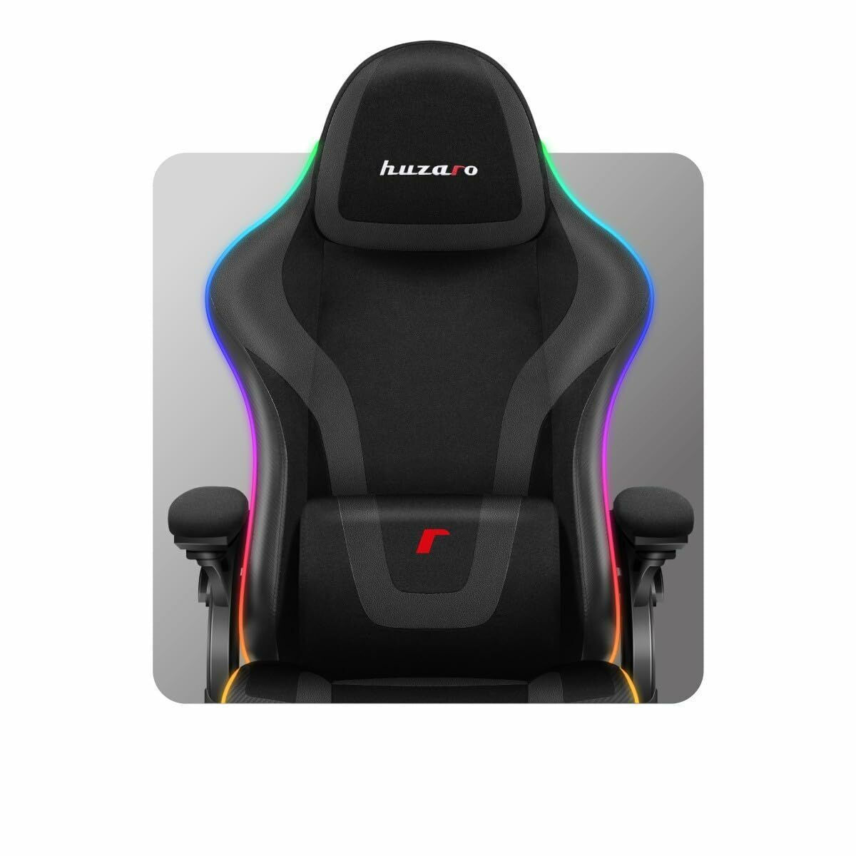 Huzaro Force 4.6 Καρέκλα Gaming με RGB Φωτισμό και Υποπόδιο Μαύρη - Image 10