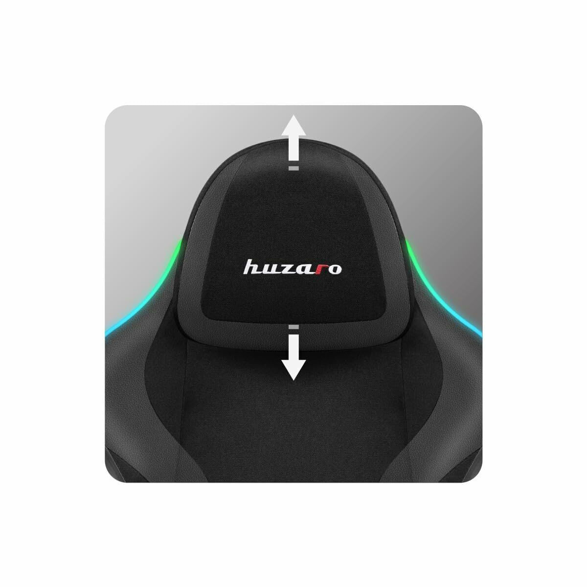Huzaro Force 4.6 Καρέκλα Gaming με RGB Φωτισμό και Υποπόδιο Μαύρη - Image 11