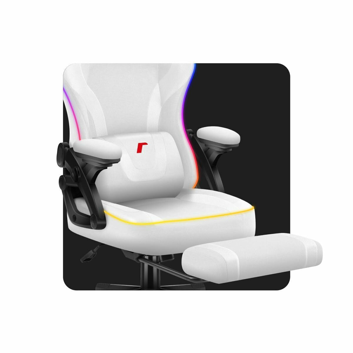 Huzaro Force 4.6 Καρέκλα Gaming με RGB Φωτισμό Λευκή - Image 9