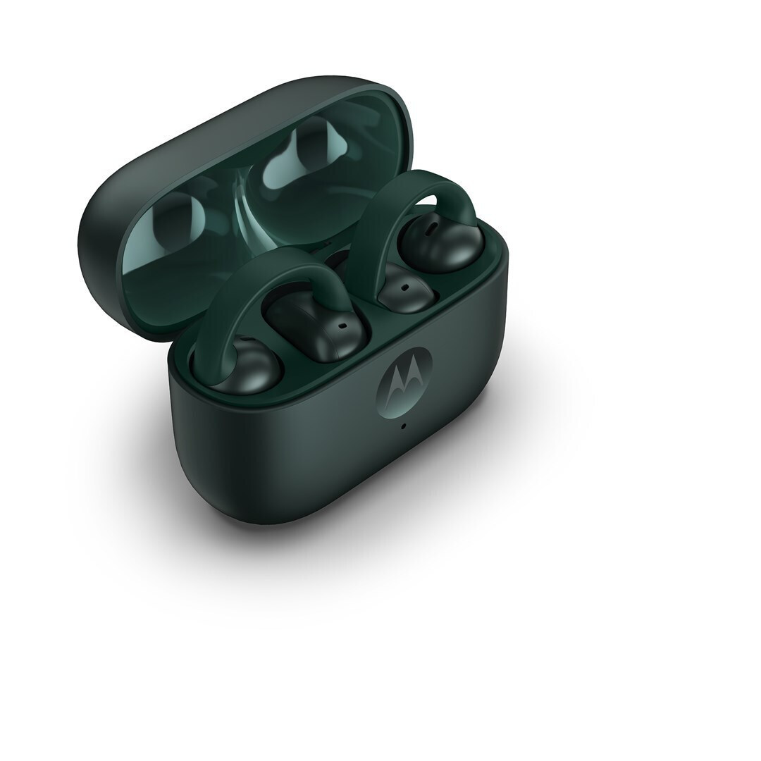 Motorola Moto Buds Loop Bluetooth Handsfree Ακουστικά με Αντοχή στον Ιδρώτα και Θήκη Φόρτισης Πράσινα - Image 3