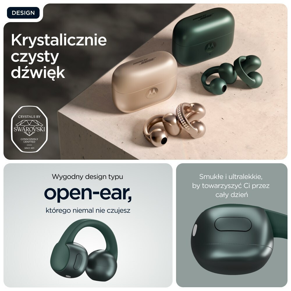 Motorola Moto Buds Loop Bluetooth Handsfree Ακουστικά με Αντοχή στον Ιδρώτα και Θήκη Φόρτισης Πράσινα - Image 11
