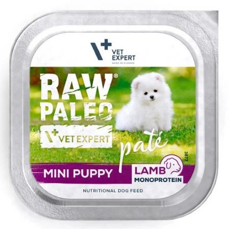 VetExpert Raw Paleo Υγρή Τροφή για Κουτάβια με Αρνί και Σολομό χωρίς Σιτηρά 150gr