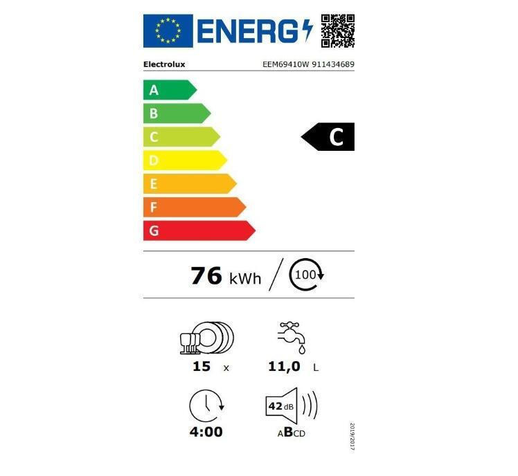 Electrolux Πλήρως Εντοιχιζόμενο για 15 Σερβίτσια Π55xY81.8εκ. EEM69410W - Image 8