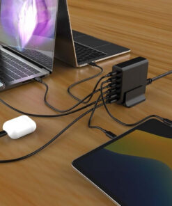 Alternative view of Gembird TA-UC-2A4C-PD75-01-BK USB-C Βάση Φόρτισης 75W
