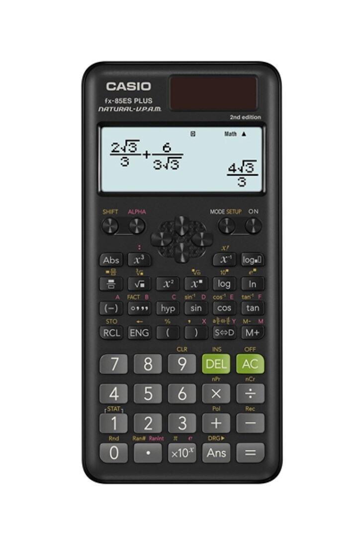 Casio Fx85es Plus 2nd Edition Αριθμομηχανή Επιστημονική 12 Ψηφίων σε Μαύρο Χρώμα FX-85ES PLUS 2nd Edition