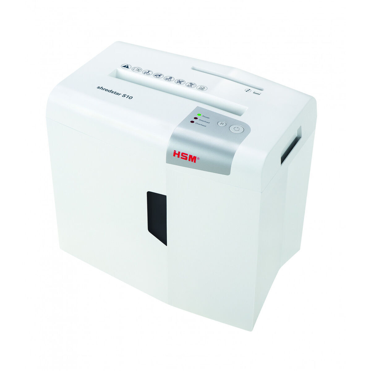 HSM Καταστροφέας Εγγράφων και CD S10 6mm Strip Cut 10 Φύλλων με Κάδο 18lt - Image 5