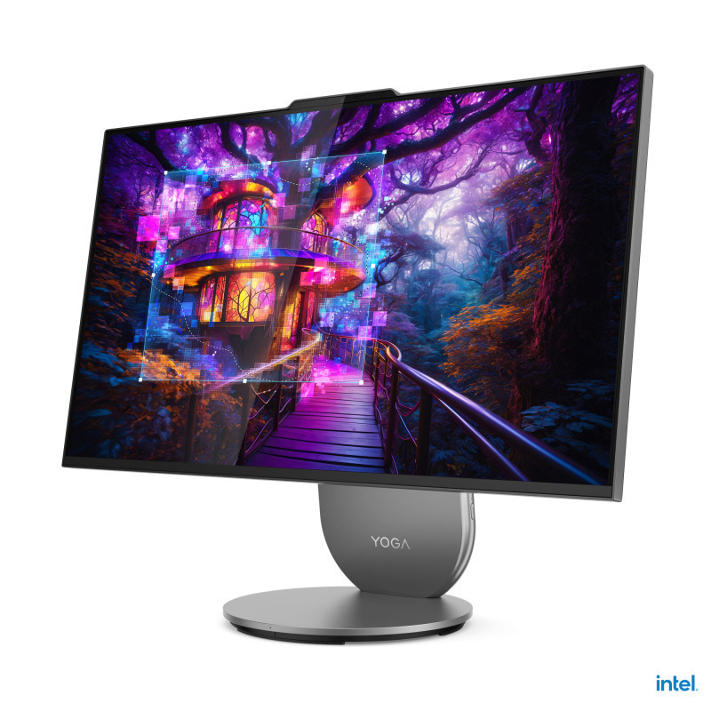 Lenovo Yoga AIO 27IAH10 27" (Ultra 5-125H/16GB/1TB) Luna Grey US - Image 3