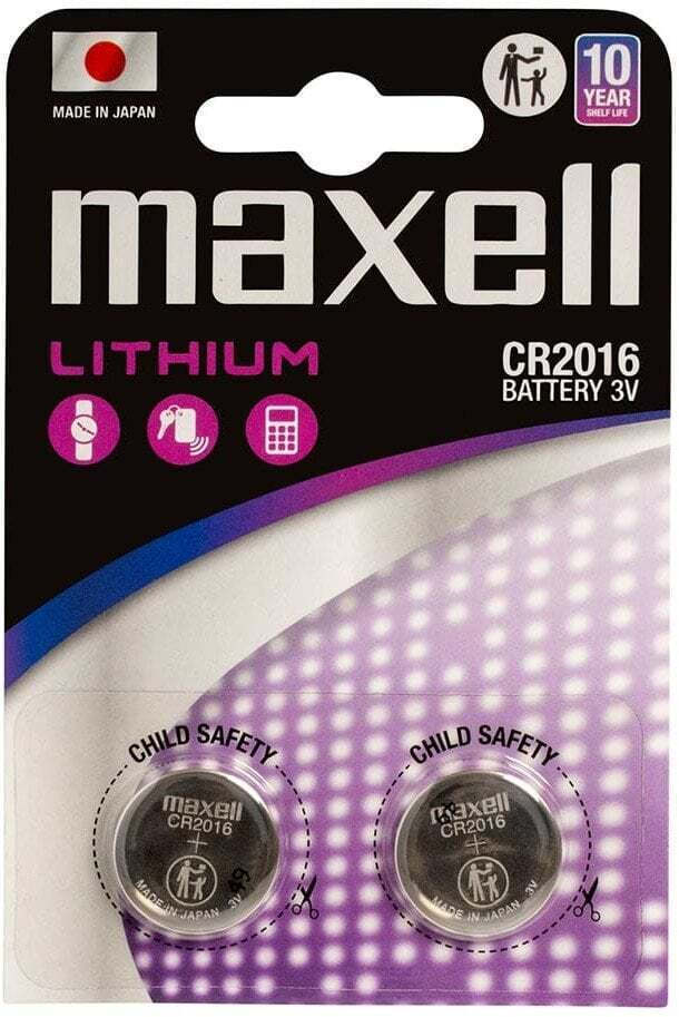 Maxell Μπαταρίες Λιθίου Ρολογιών CR2016 3V 2τμχ
