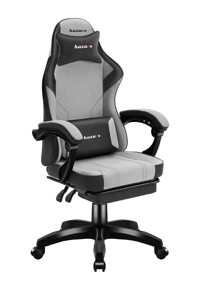 Huzaro Force 3.7 Υφασμάτινη Καρέκλα Gaming με Ρυθμιζόμενα Μπράτσα Γκρι - Image 2