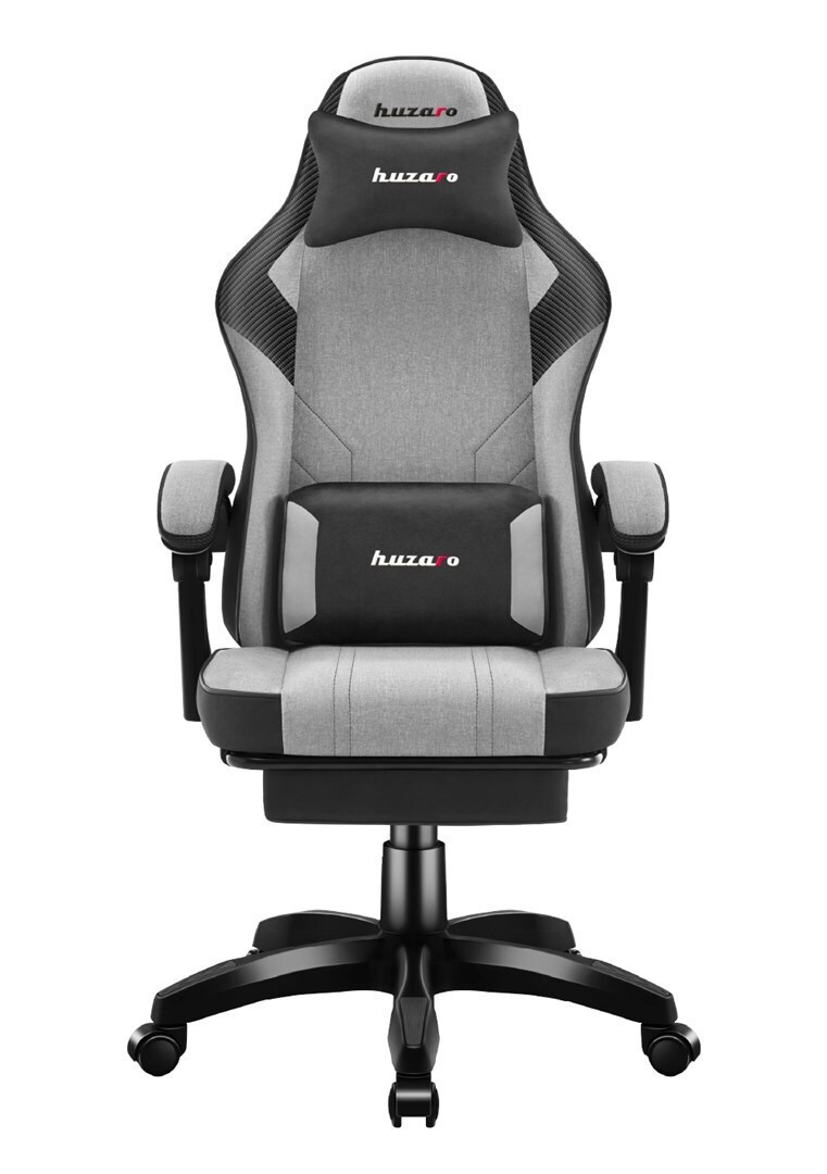 Huzaro Force 3.7 Υφασμάτινη Καρέκλα Gaming με Ρυθμιζόμενα Μπράτσα Γκρι - Image 5