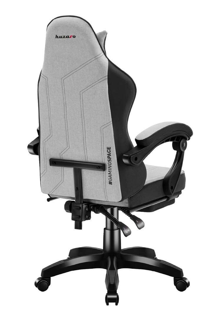 Huzaro Force 3.7 Υφασμάτινη Καρέκλα Gaming με Ρυθμιζόμενα Μπράτσα Γκρι - Image 8
