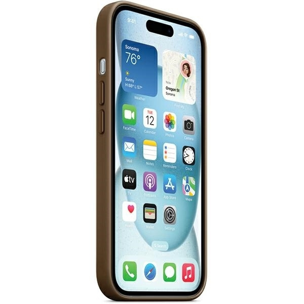 Apple Finewoven Back Cover Υφασμάτινο Καφέ (iPhone 15 Plus) MT473ZM/A - Image 4