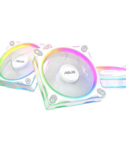 Asus Prime MR120 Reverse Case Fan με ARGB Φωτισμό και Σύνδεση 4-Pin PWM 3τμχ Λευκό