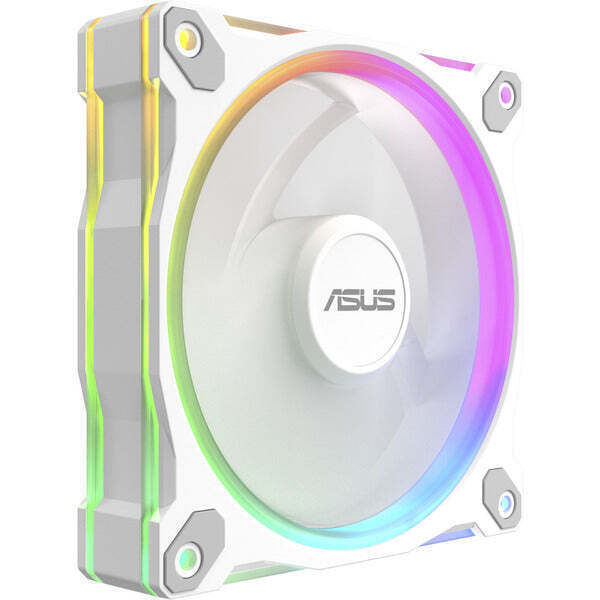 Asus Prime MR120 Reverse Case Fan με ARGB Φωτισμό και Σύνδεση 4-Pin PWM Λευκό - Image 2
