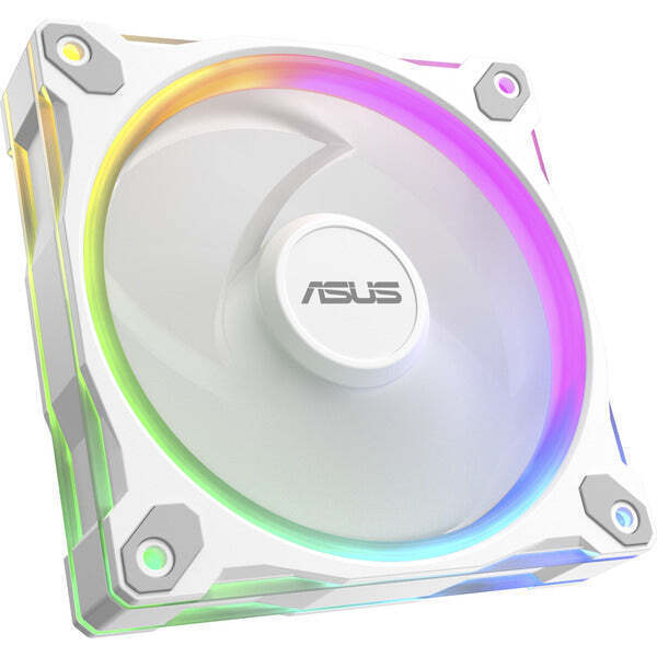 Asus Prime MR120 Reverse Case Fan με ARGB Φωτισμό και Σύνδεση 4-Pin PWM Λευκό - Image 3