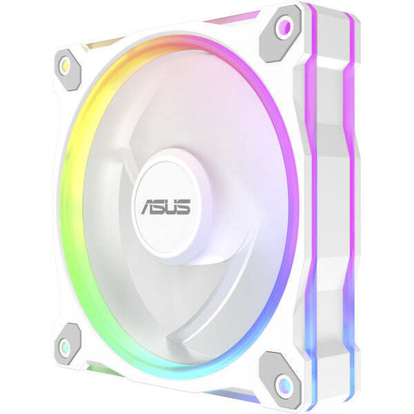 Asus Prime MR120 Reverse Case Fan με ARGB Φωτισμό και Σύνδεση 4-Pin PWM Λευκό - Image 4