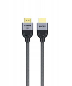 Unitek HDMI 2.1 Braided HDMI male - HDMI male 10m Μαύρο