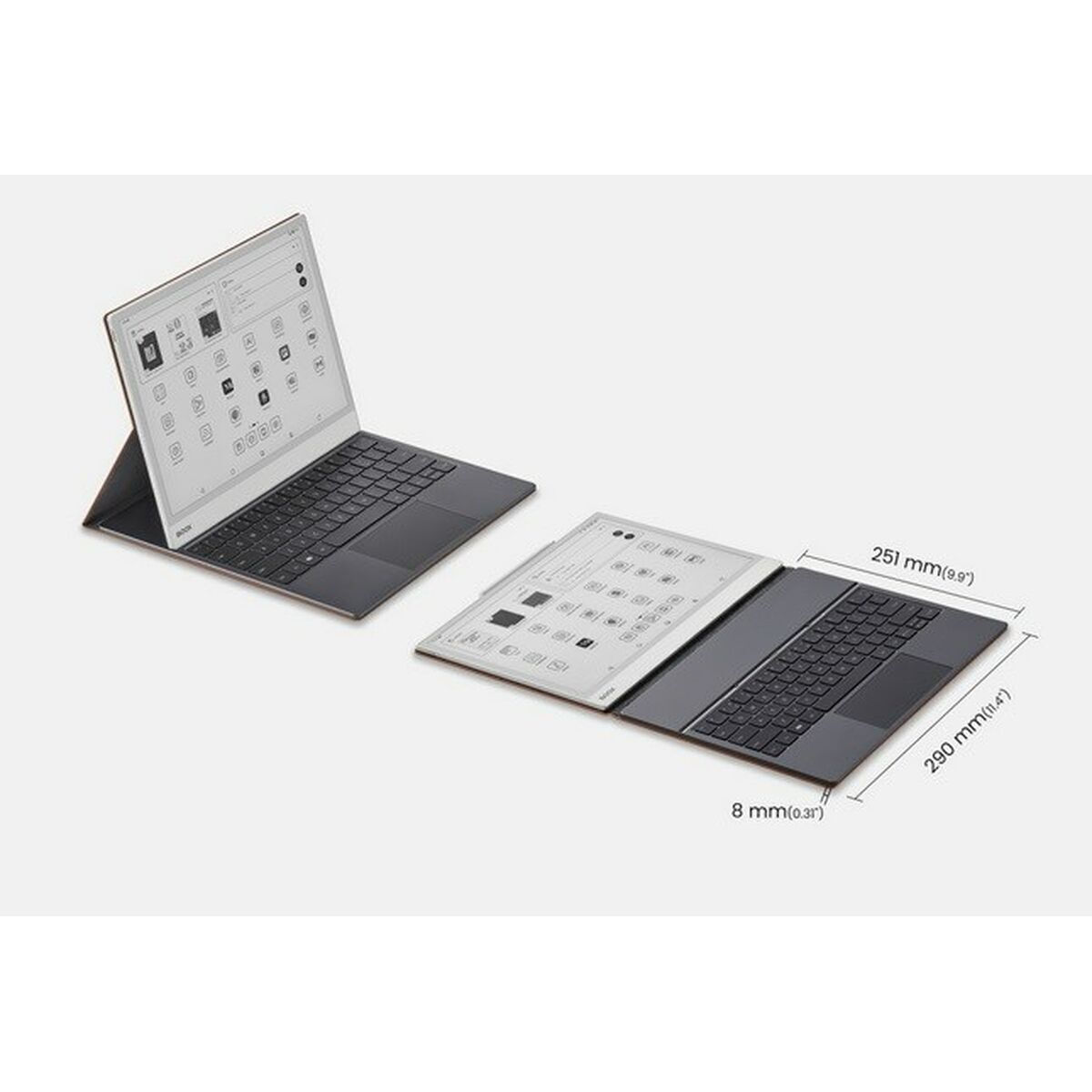 Onyx Flip Cover με Πληκτρολόγιο Καφέ (Onyx Boox Note Max, Tab X C) - Image 7