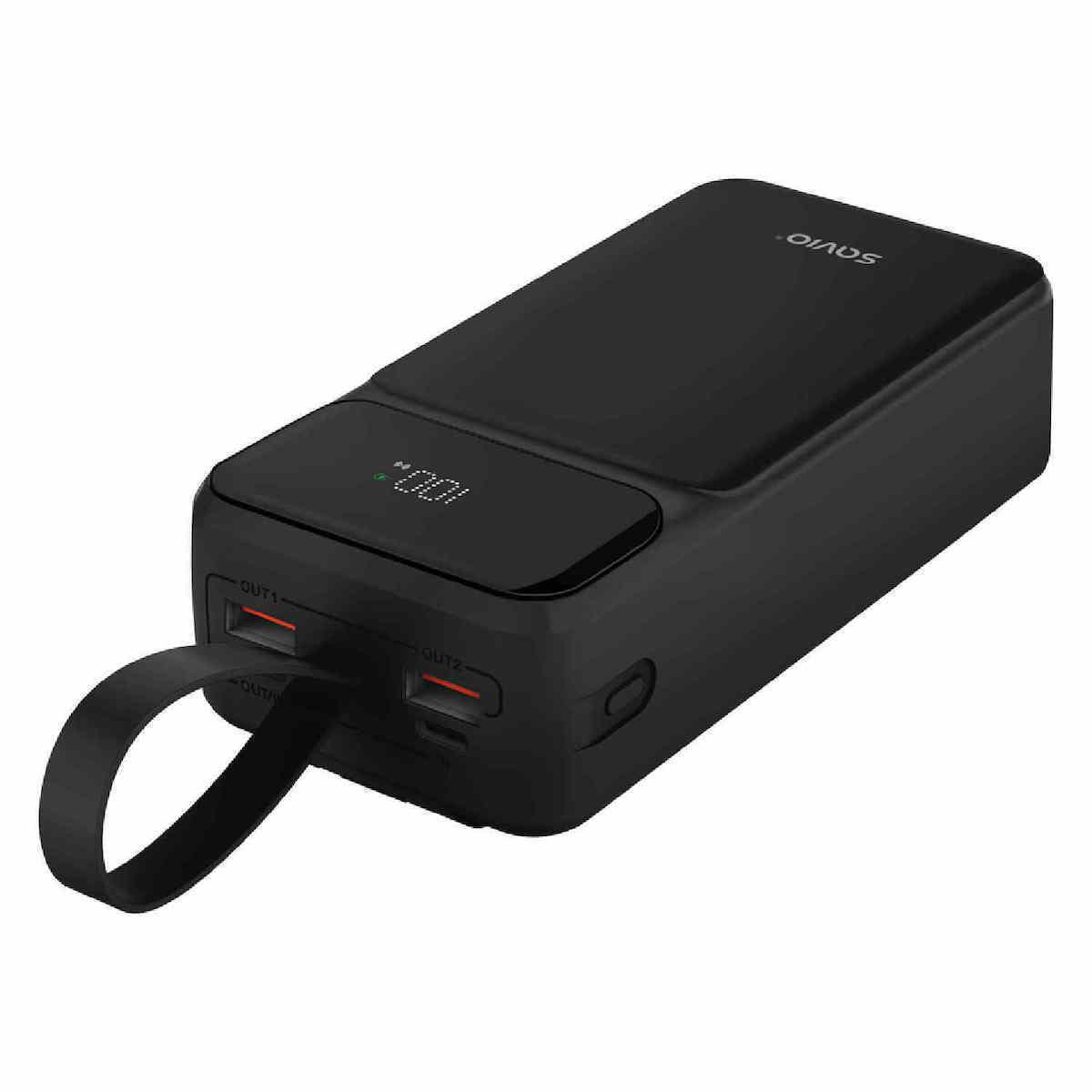 Savio BA-10 30000mAh Μαύρο - Image 3