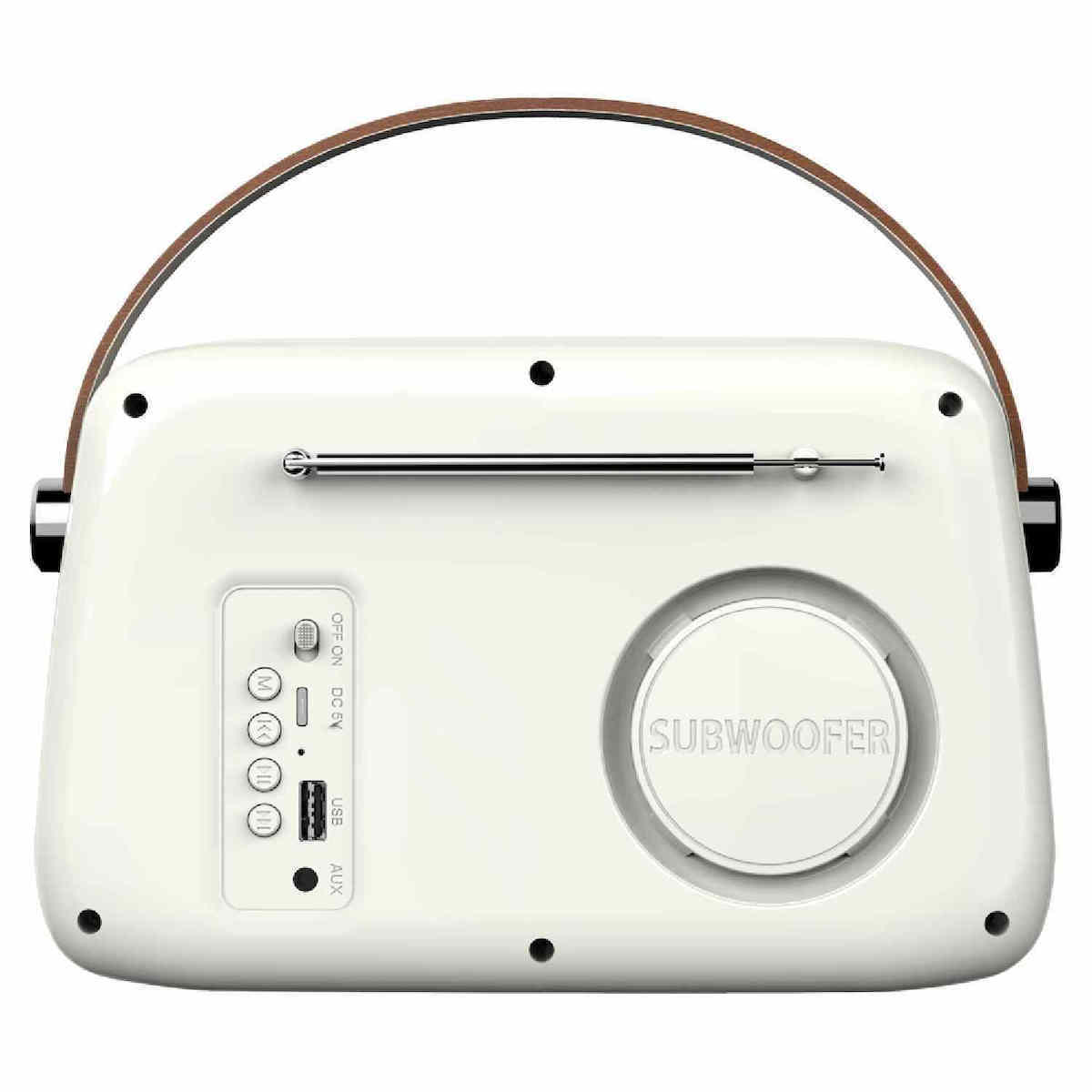 Savio RS-02 Φορητό Ραδιόφωνο με Bluetooth Λευκό - Image 4
