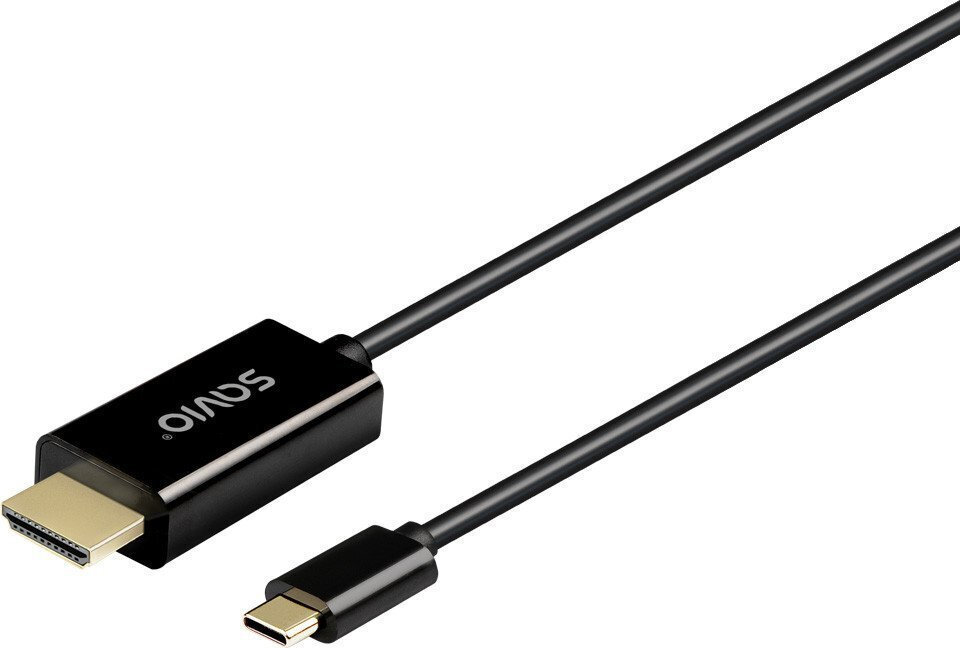 Savio HDMI male - USB-C male 2m Μαύρο - Image 4