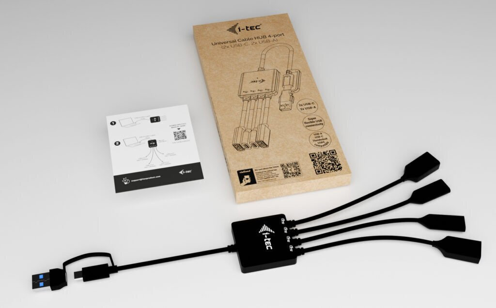 i-tec USB 3.2 Hub 4 Θυρών με σύνδεση USB-C / USB-A - Image 6