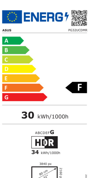 Asus ROG Swift PG32UCDMR 31.5" QD-OLED HDR 4K 3840x2160 - Image 2