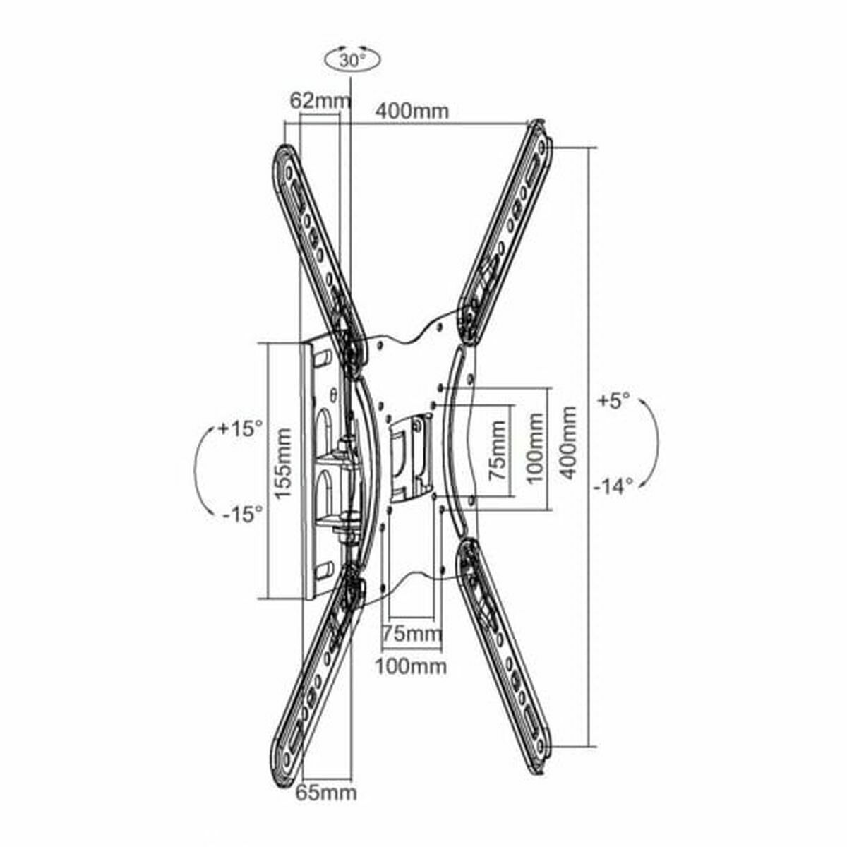 Equip 650405 Articulating Βάση Τηλεόρασης Τοίχου έως 55" και 30kg - Image 5