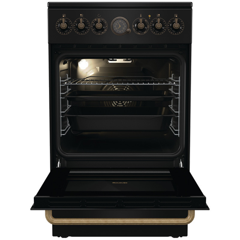 Gorenje Ελεύθερη με Κεραμικές Εστίες Μαύρη GECS5B70CLB - Image 3