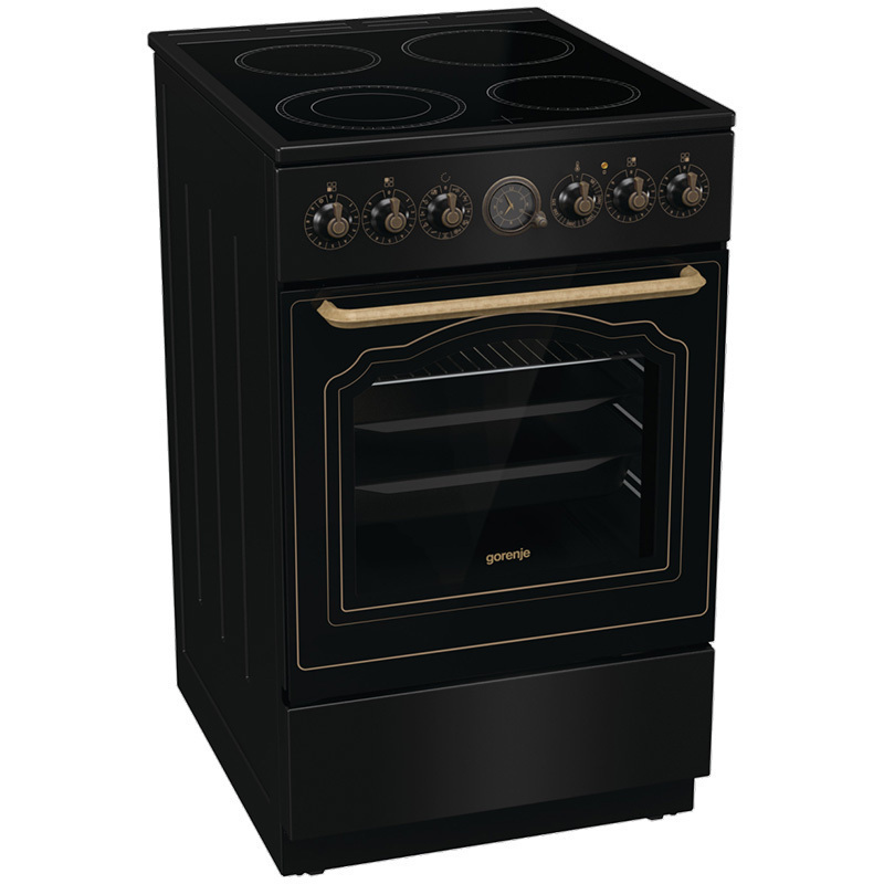 Gorenje Ελεύθερη με Κεραμικές Εστίες Μαύρη GECS5B70CLB