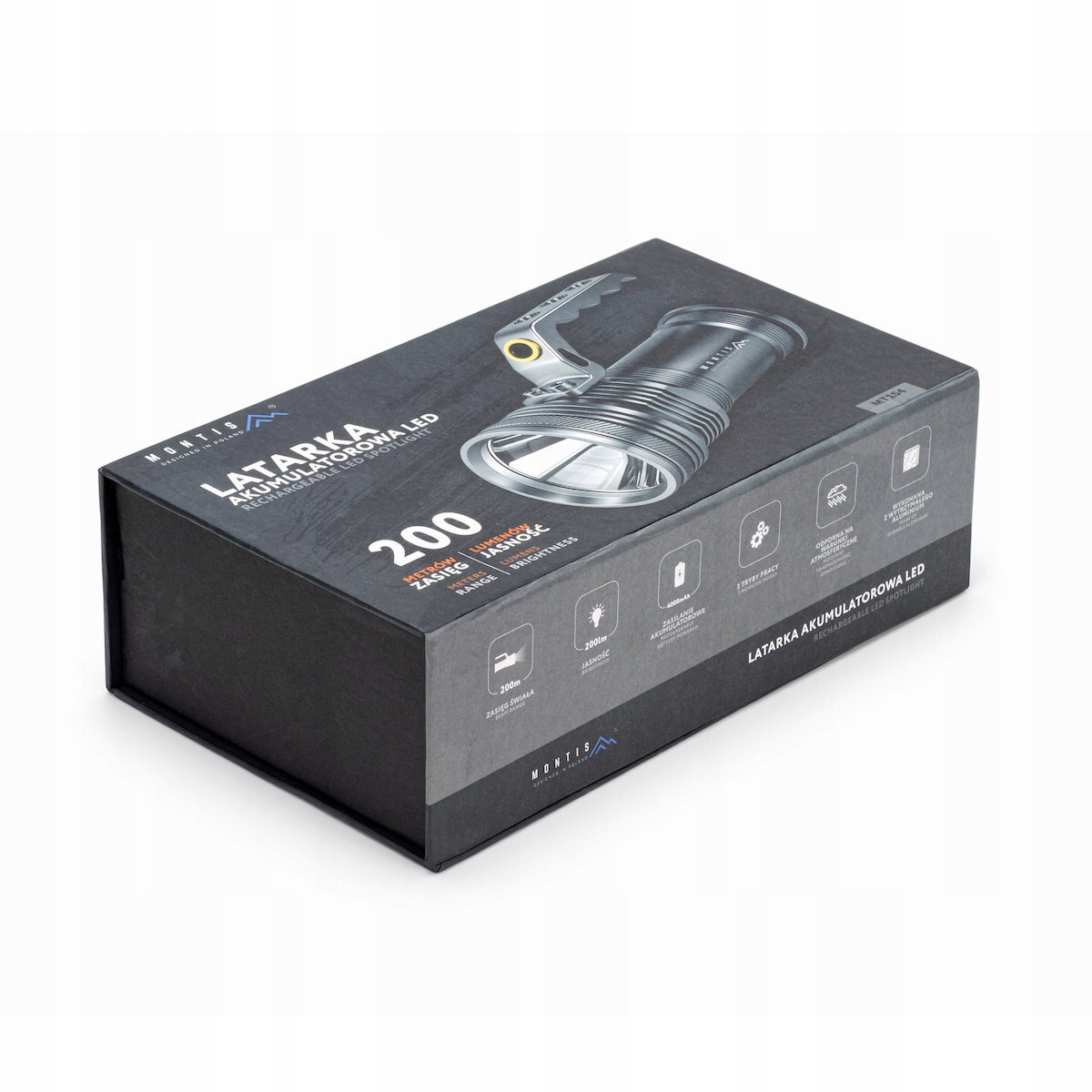 Montis MT154 Επαναφορτιζόμενος Φακός LED - Image 2