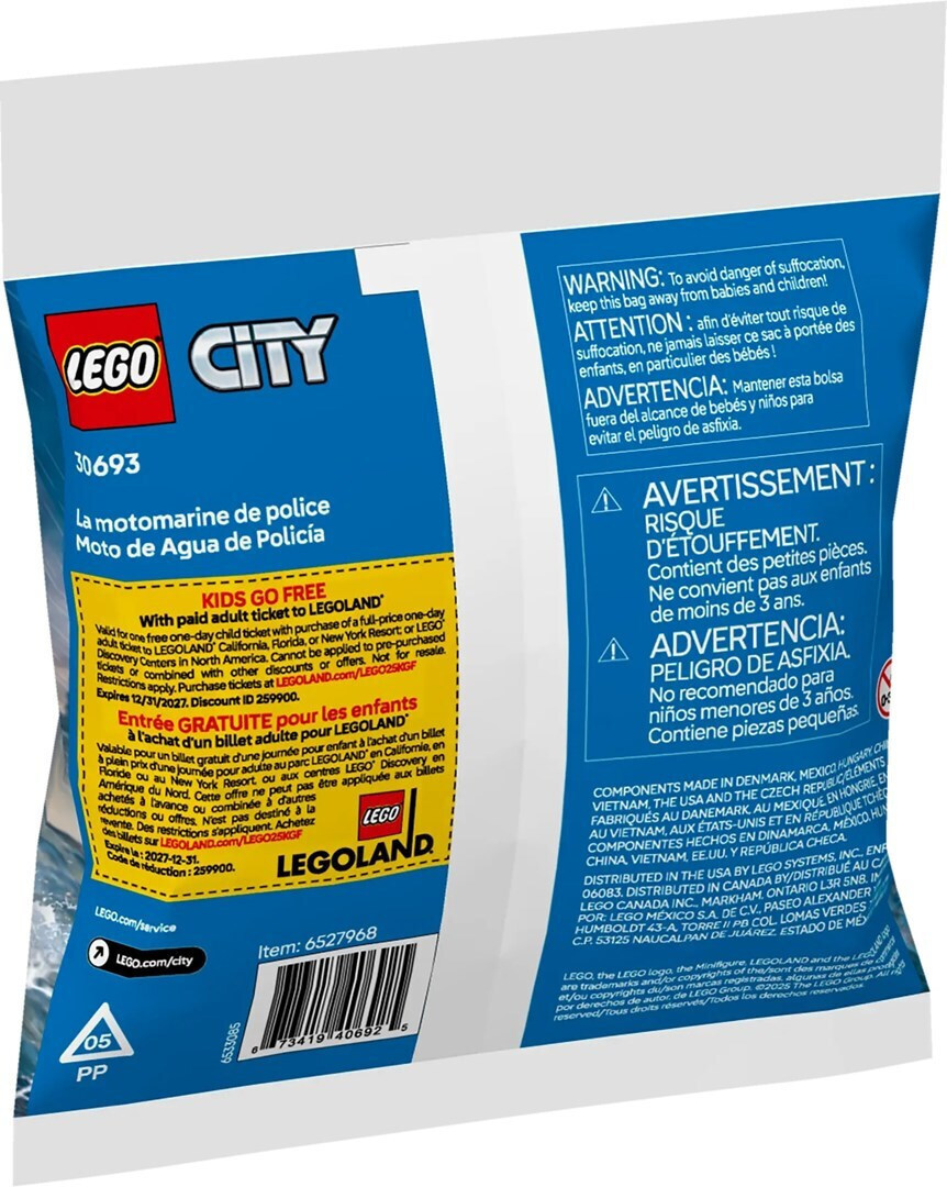Lego City Police Water Scooter για 5+ Ετών 29τμχ - Image 4