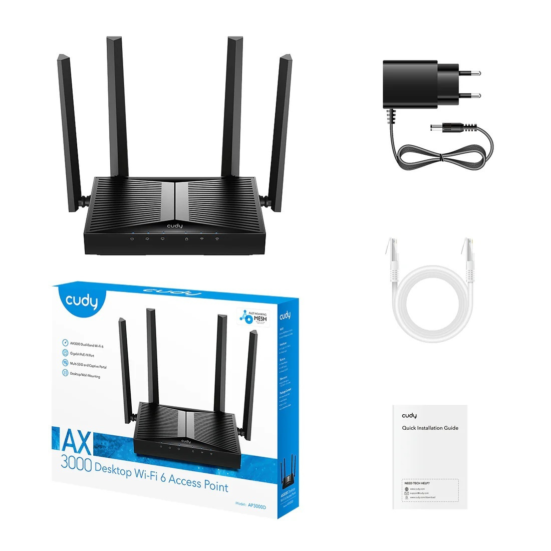 Cudy Access Point Dual Band (2.4 & 5GHz) - Image 3