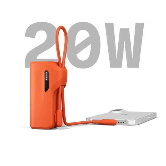 Cygnett Thumboost Power Bank 5000mAh 15W με 2 Θύρες USB-C Power Delivery Πορτοκαλί - Image 4
