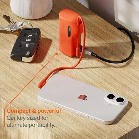 Cygnett Thumboost Power Bank 5000mAh 15W με 2 Θύρες USB-C Power Delivery Πορτοκαλί - Image 5