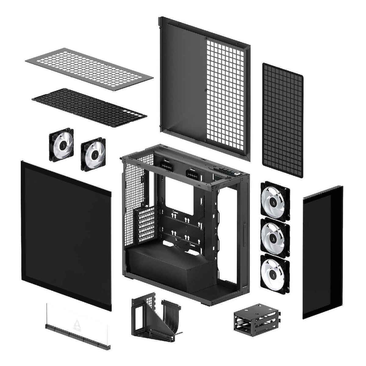 Arctic Xtender VG Mirror Midi Tower με Πλαϊνό Παράθυρο - Image 5
