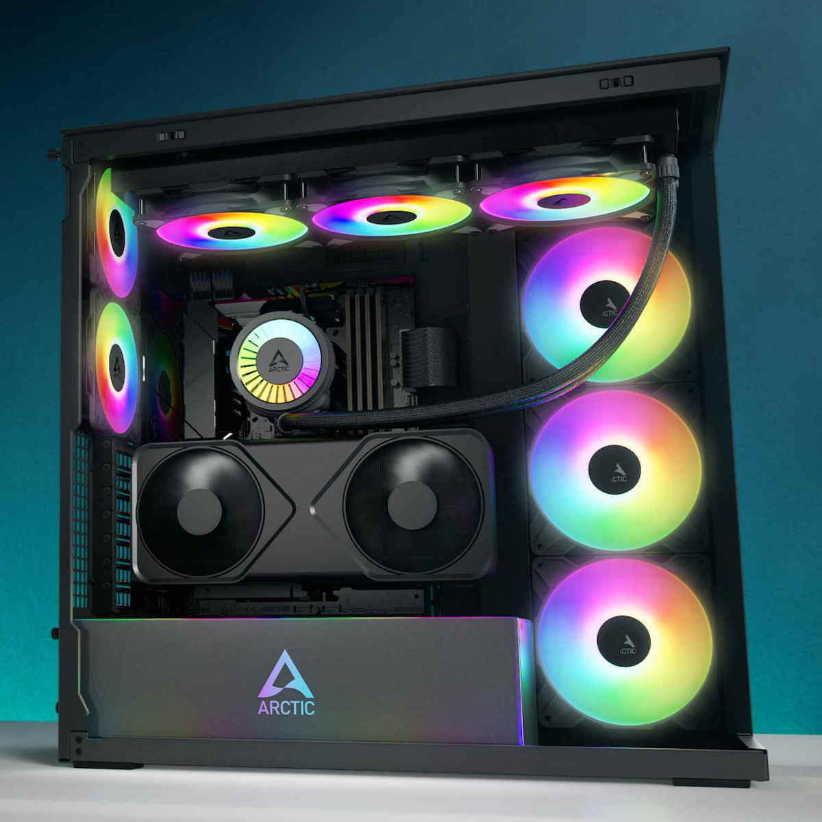 Arctic Xtender VG Mirror Midi Tower με Πλαϊνό Παράθυρο - Image 7