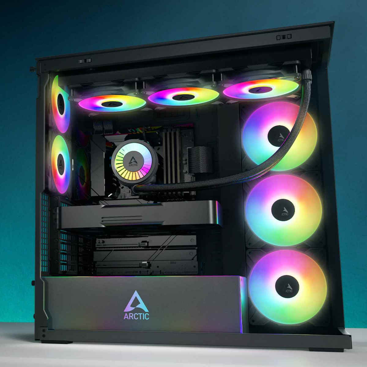 Arctic Xtender Mirror Midi Tower με Πλαϊνό Παράθυρο - Image 6