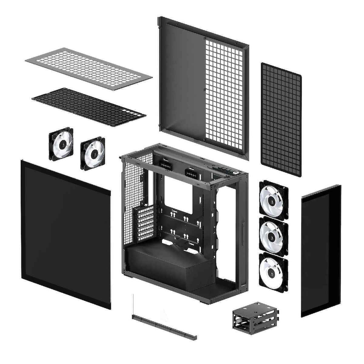 Arctic Xtender Mirror Midi Tower με Πλαϊνό Παράθυρο - Image 7