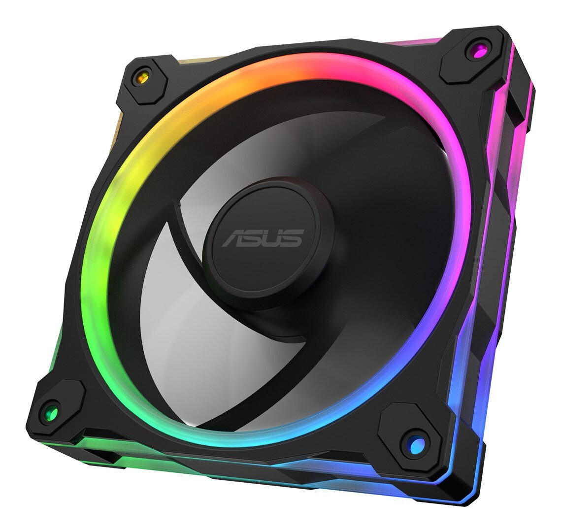 Asus Prime MR120 Case Fan με ARGB Φωτισμό και Σύνδεση 4-Pin PWM 3τμχ - Image 2