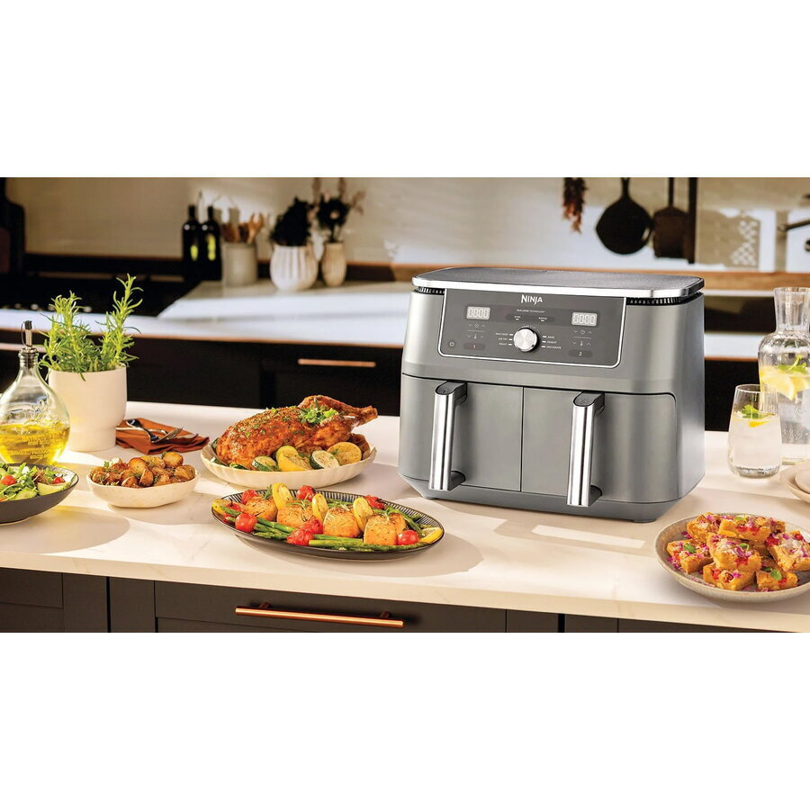 Ninja Foodi Max Dual Zone Air Fryer με Διπλό Αποσπώμενο Κάδο 9.5lt Μαύρο - Image 5