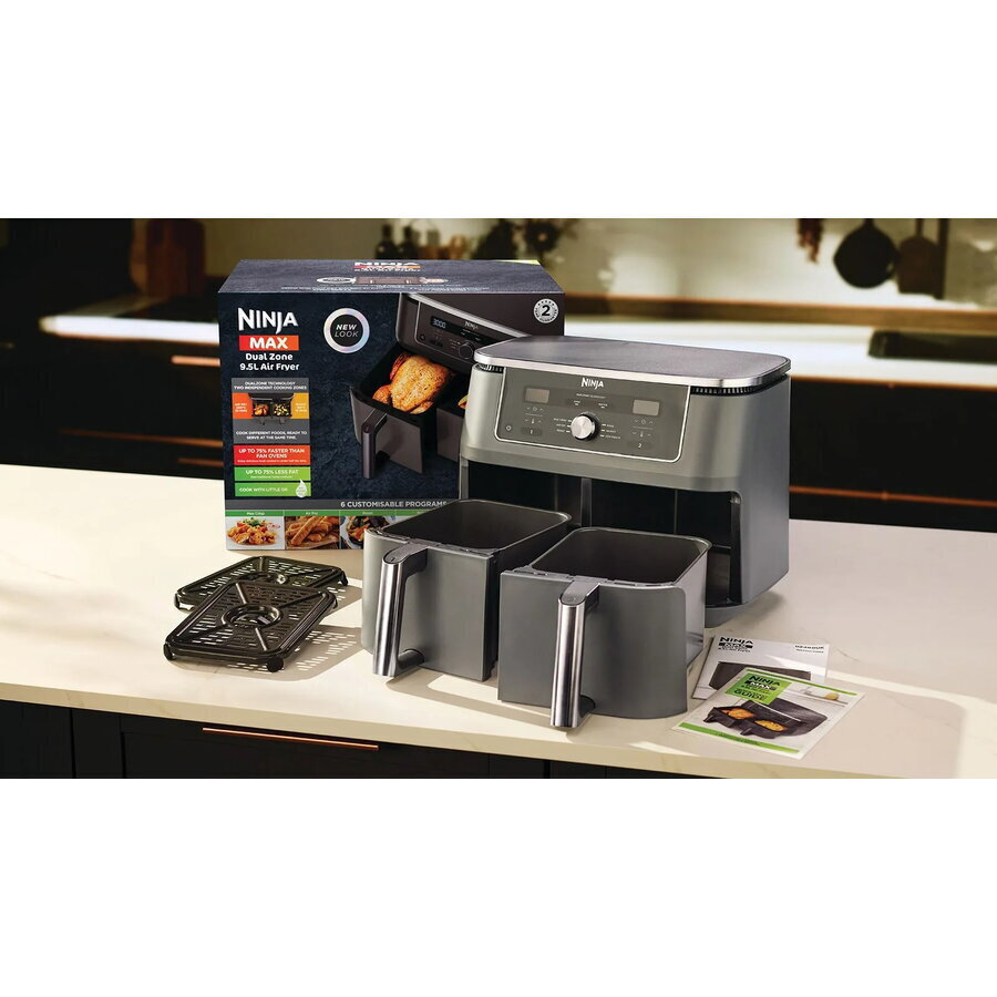 Ninja Foodi Max Dual Zone Air Fryer με Διπλό Αποσπώμενο Κάδο 9.5lt Μαύρο - Image 7