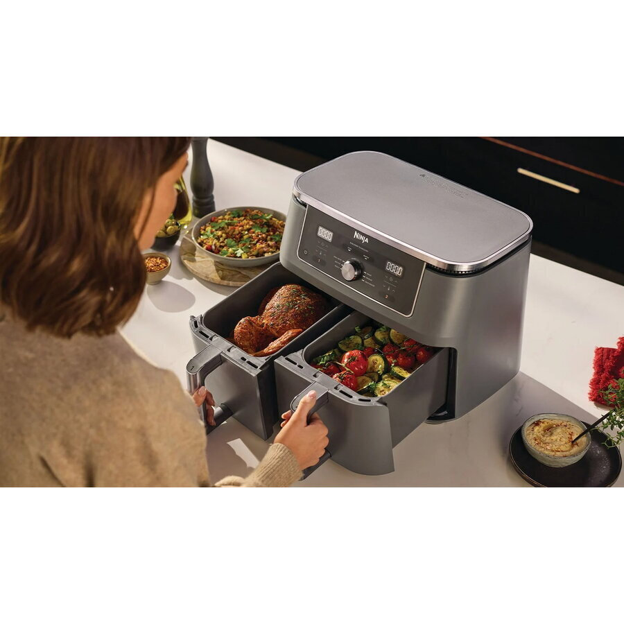 Ninja Foodi Max Dual Zone Air Fryer με Διπλό Αποσπώμενο Κάδο 9.5lt Μαύρο - Image 6