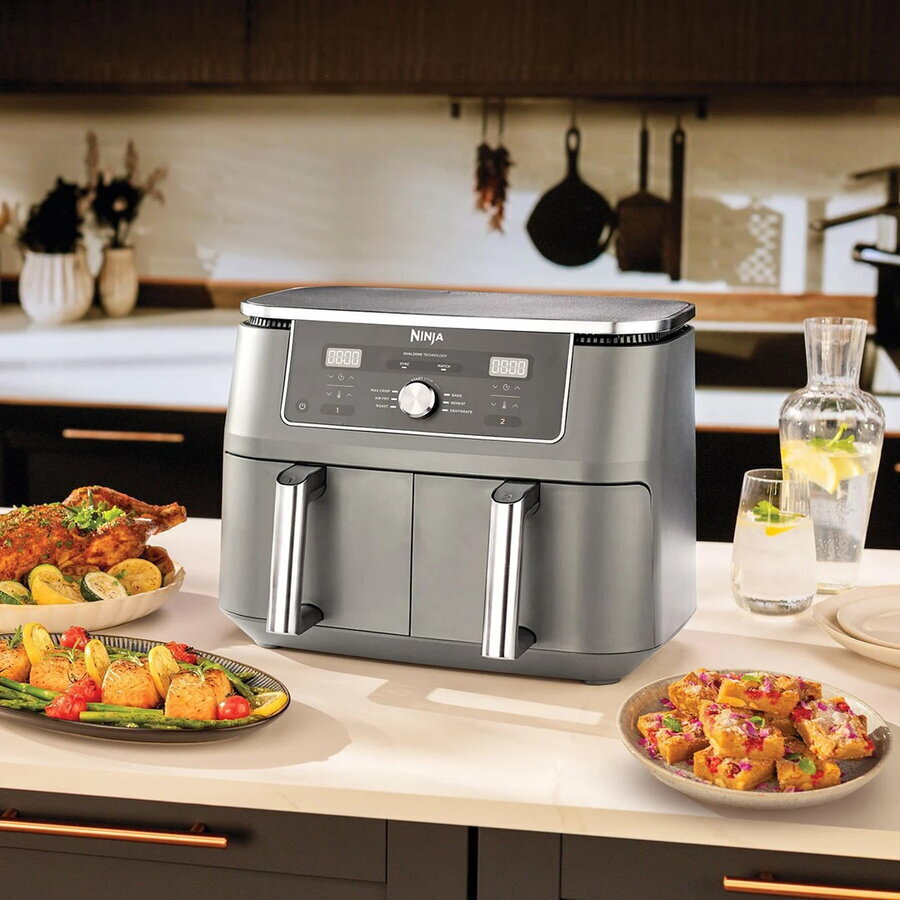 Ninja Foodi Max Dual Zone Air Fryer με Διπλό Αποσπώμενο Κάδο 9.5lt Μαύρο - Image 8