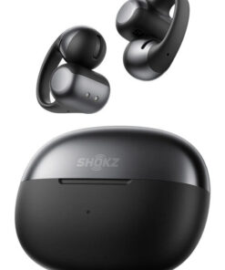 Shokz OpenDots ONE Open Ear Bluetooth Handsfree Ακουστικά με Αντοχή στον Ιδρώτα και Θήκη Φόρτισης Μαύρα