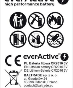 Alternative view of everActive Μπαταρίες Λιθίου Ρολογιών CR2016 2τμχ