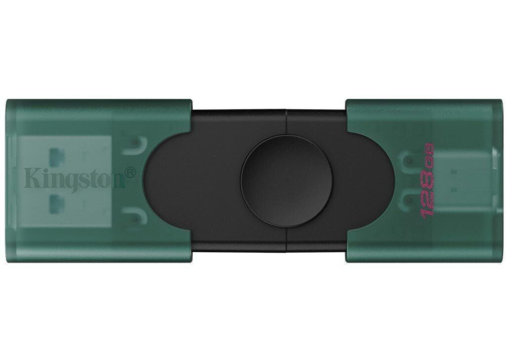 Kingston Datatraveler 128GB USB 2.0 Stick με σύνδεση USB-A & USB-C Πράσινο - Image 3