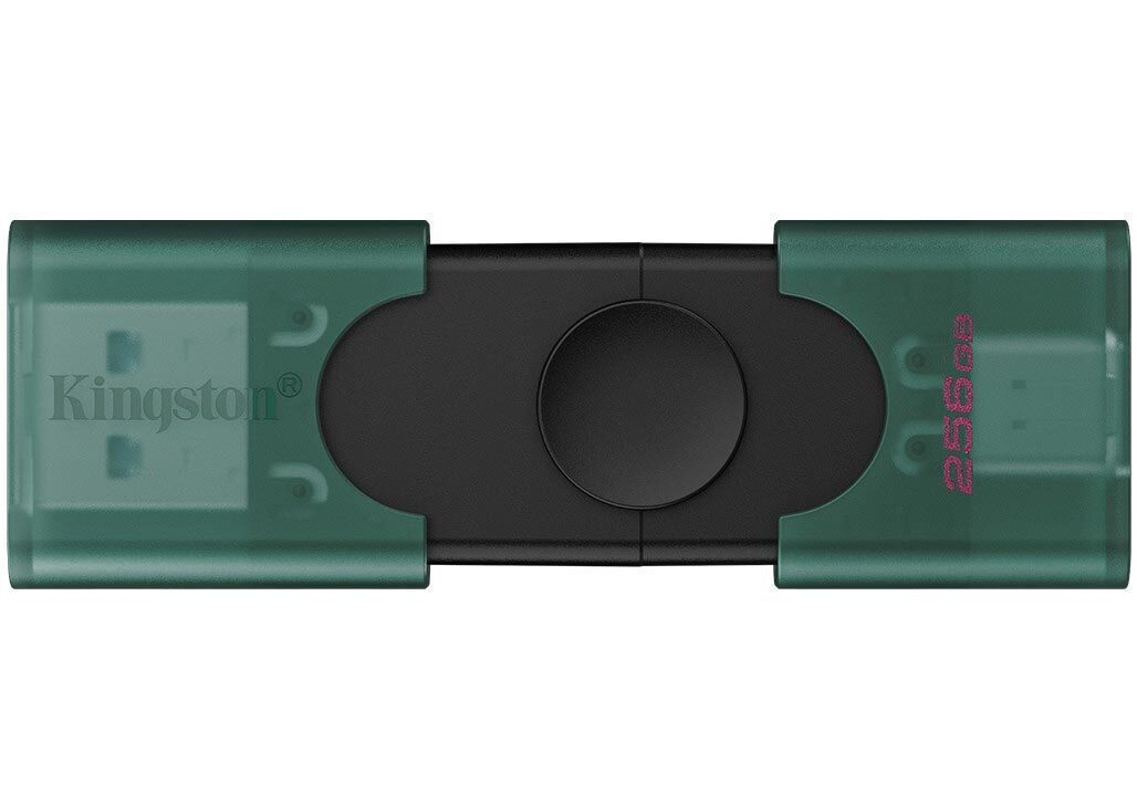 Kingston Datatraveler 256GB USB 2.0 Stick με σύνδεση USB-A & USB-C Πράσινο - Image 3